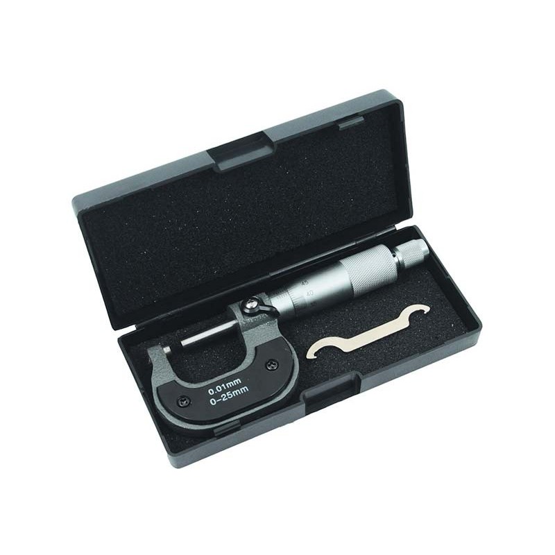 Micrometer 0-25/0.01mm Plastic Case