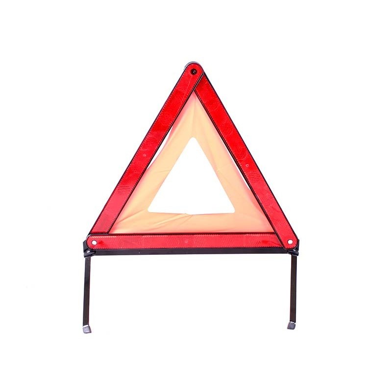 Foldable Emergency Warning Triangle with Protective Plastic Casing