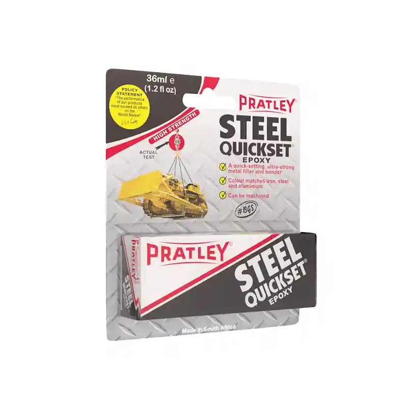 Pratley Steel Quickset Epoxy 36ml High Strength