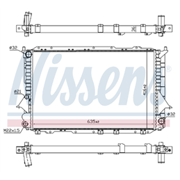 AUDI A4 B5 2.4 98-01 AGA 30V 121KW  Auto 6 Cyl Radiator