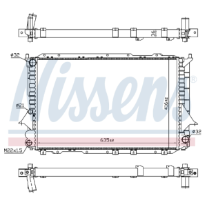 AUDI A4 B5 1.8 T 98-01 AEB 20V 110KW  Manual 4 Cyl Radiator