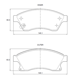 Hyundai Accent I 1996- Brake Pads