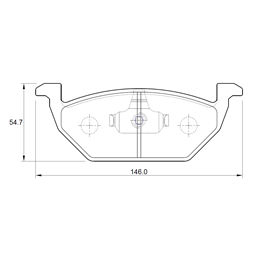 Volkswagen Polo Vivo 1.0 TSi 81KW CHZC 3 Cyl 999 Eng 2018- Front Brake Pads