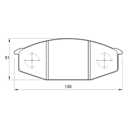 Nissan 280 ZX 2.8i L28E 12V F.inj Eng 1981-1983 Front Brake Pads