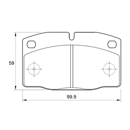 Opel Ascona 1.8 GSi 4 Cyl 1796 Eng 1984-1986 Front Brake Pads