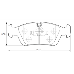 BMW 3 Series 316i E36 M40 4 Cyl 1796 Eng 1992-1994 Front Brake Pads