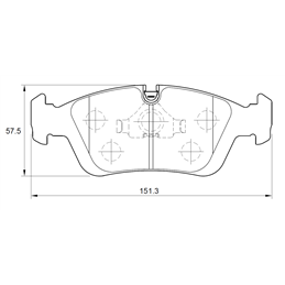 BMW 3 Series 318is E36 M44 4 Cyl 1895 Eng 1996-1999 Front Brake Pads