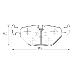 BMW 3 Series 320i E36 M50 6 Cyl 1991 Eng 1992-1996 Rear Brake Pads