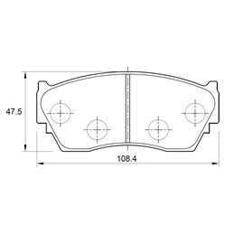 Nissan Sentra 160 SE GA16DE 4 Cyl 1597 Eng 1992-1997 Front Brake Pads