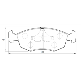 Ford Sierra 3.0 LX 6 Cyl 2993 Eng 1984-1989 Front Brake Pads