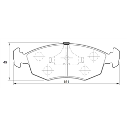 Toyota Hi-Lux 1.8 2Y 4 Cyl 1812 Eng 1998-2001 Front Brake Pads