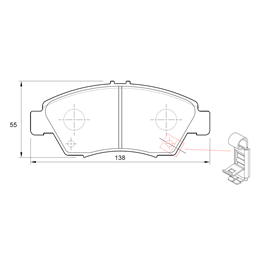 Honda Civic 160i V-TEC P2T 4 Cyl 1595 Eng 1996-2000 Front Brake Pads