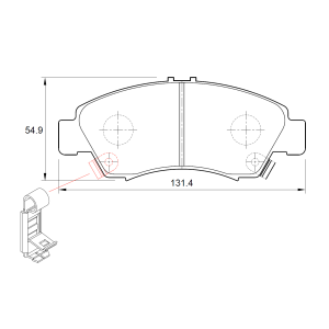 Honda Ballade 150i ENCORE 78KW 4 Cyl 1493 Eng 1996-2000 Front Brake Pads