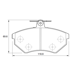 Volkswagen Golf III 2.0 GTi 4 Cyl 1984 Eng 1992-1999 Front Brake Pads