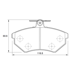 Volkswagen Golf III 1.6 GS 4 Cyl 1595 F.inj Eng 1996-1999 Front Brake Pads