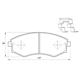 Hyundai Sonata 3.0 GLS 107KW 6 Cyl 2972 Eng 1994-1998 Front Brake Pads