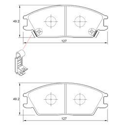 Hyundai Accent II 1.5 GLS ALPHA 4 Cyl 1495 Eng 2000-2002 Front Brake Pads