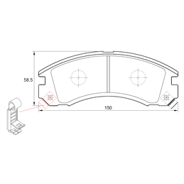 Mitsubishi Pajero 3.2 Di-D SPORT 120KW 4 Cyl 3200 Eng 2009-2012 Front Brake Pads