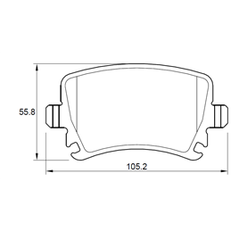Volkswagen Caddy 1.6 2C 75KW BSF 4 Cyl 1598 Eng 2011-2015 Rear Brake Pads