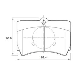 Mazda 323 200i FE 4 Cyl 1998 16V Eng 1991-1994 Front Brake Pads