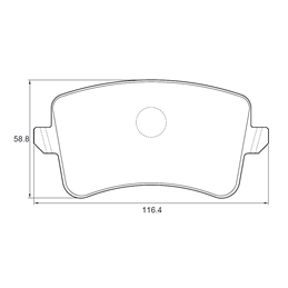 Audi Q5 I 2.0 TDi 8R 125KW CAHA CGLB CMGA 4 Cyl 1968 Eng 2009-2013 Rear Brake Pads