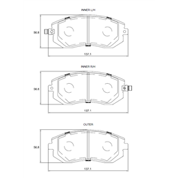 Subaru Forester SH 2.0 EJ204 16V 110KW 08-13 Front Brake Pads