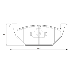 Seat Ibiza IV 1.4 6L1 63KW BXW 4 Cyl 1390 Eng 2007-2008 Front Brake Pads