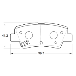 Kia Soul I 2.0 122KW G4NA 4 Cyl 1999 Eng 2012-2015 Rear Brake Pads