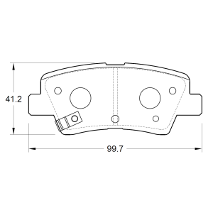 Kia Sportage IV 1.7 CRDi 85KW 4 Cyl 1685 Eng 2017- Rear Brake Pads