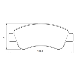 Peugeot 207 1.4 16V 66KW ET3J4 4 Cyl 1360 Eng 2006-2008 Front Brake Pads