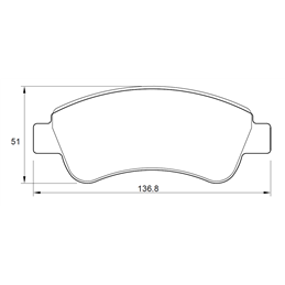 Citroen C3 Aircross 1.2 T 81KW EB2DT 3 Cyl 1199 Eng 2019- Front Brake Pads