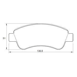 Peugeot Partner 1.6 66KW TU5JP4B 4 Cyl 1587 Eng 2012-2014 Front Brake Pads