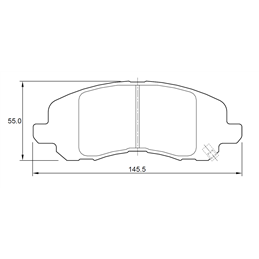 Mitsubishi Lancer 1.5 4A91 16V 80KW 08-17 Front Brake Pads