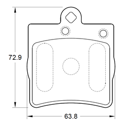 Mercedes C Class C240T W203 M112 6 Cyl 2597 Eng 2000-2005 Rear Brake Pads