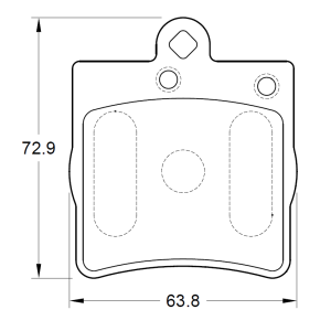Mercedes C Class C250TD W202 OM605.960 5 Cyl 2497 Eng 1996-2000 Rear Brake Pads
