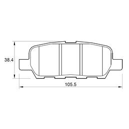 Nissan X-Trail I 2.0 103KW QR20DE 4 Cyl 1998 Eng 2002-2008 Rear Brake Pads