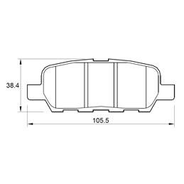 Nissan Livina 1.6 80KW HR16DE 4 Cyl 1598 Eng 2007-2015 Rear Brake Pads