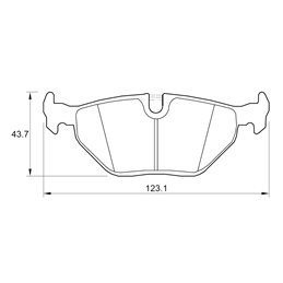 BMW 3 Series 320d E46 M47D20 4 Cyl 1995 Eng 2000-2001 Rear Brake Pads