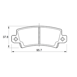 Toyota Runx 140 SPORT 71KW 4ZZ-FE 4 Cyl 1398 Eng 2006-2007 Rear Brake Pads