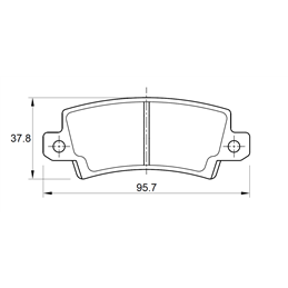 Toyota Runx 140 RS 71KW 4ZZ-FE 4 Cyl 1398 Eng 2004-2006 Rear Brake Pads
