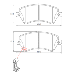 Toyota Corolla 160i GLE 81KW 3ZZ-FE 4 Cyl 1598 Eng 2002-2007 Front Brake Pads