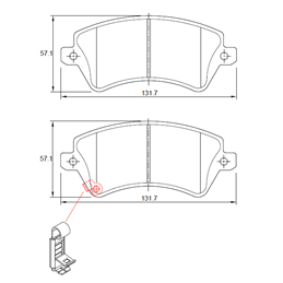 Toyota Corolla 180i GLS 100KW 1ZZ-FE 4 Cyl 1794 Eng 2002-2007 Front Brake Pads