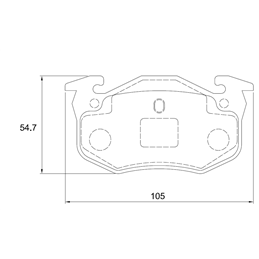 Renault Clio II 3.0 V6 187KW L7X 6 Cyl 2946 Eng 2005-2006 Rear Brake Pads