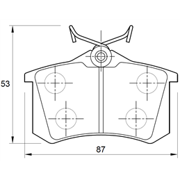 Volkswagen Golf III 2.8i VR6 6 Cyl 2792 Eng 1996-1999 Rear Brake Pads