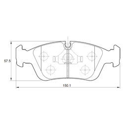 BMW 3 Series 318i E46 M43TU 4 Cyl 1895 Eng 1999-2001 Front Brake Pads