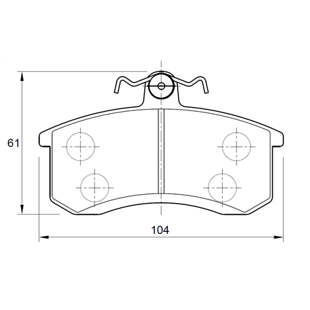 Nissan Pulsar 1500 GL E15 4 Cyl 1488 Eng 1983-1987 Front Brake Pads