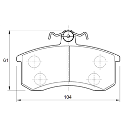 Nissan Sentra 1.3 GL E13S 4 Cyl 1270 Eng 1987-1992 Front Brake Pads