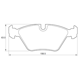 BMW X3 Series X3 3.0D E83 M57D30 6 Cyl 2993 Eng 2004-2006 Front Brake Pads