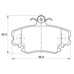 Renault Megane Classic 2.0 RXE 4 Cyl 1998 Eng 1997-1999 Front Brake Pads