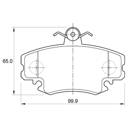 Renault Clio I 1.4 16V 72KW 4 Cyl 1390 Eng 1998-2001 Front Brake Pads